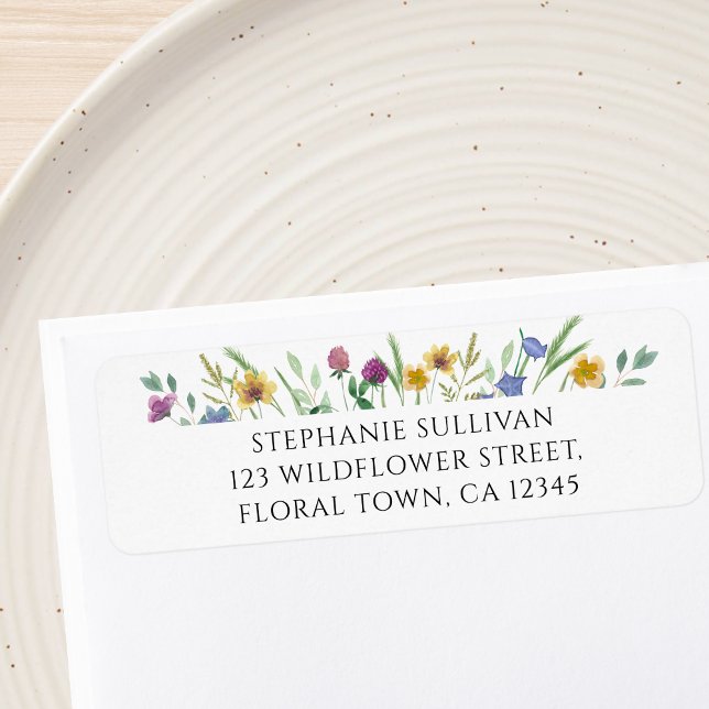 Etiqueta Wildflower Return Address Label (Subido por el creador)