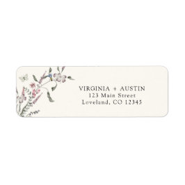 Etiqueta Wildflower Return Address Label