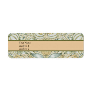 Etiqueta William Morris Lily y Pomegranate Flower Classic