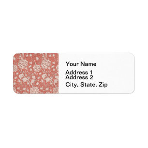 Etiqueta William Morris Wild Tulip Classic Victorian Design