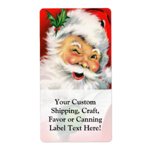 Etiqueta Winking Santa