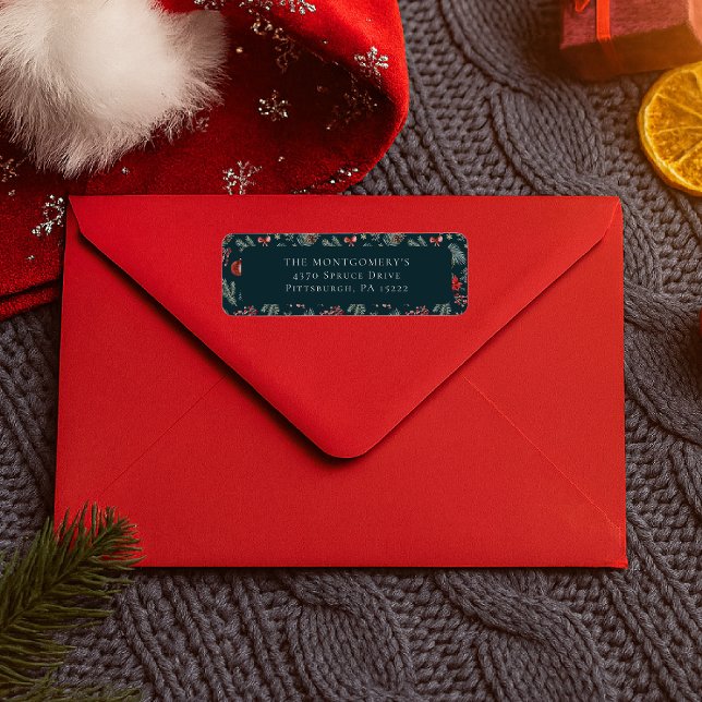 Etiqueta Winter Botanicals Coquette Bow | Christmas (Subido por el creador)