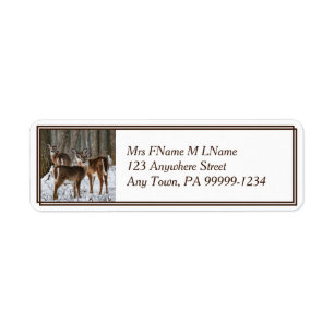 Etiqueta Winter Deer