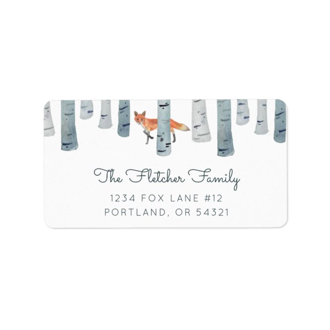 Etiqueta Winter Fox (Frente)