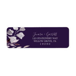 Etiqueta Winter Greenery | Plum Return Address Label
