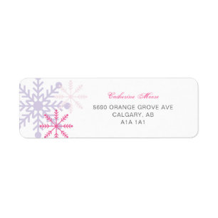 Etiqueta Winter Onederland 1er cumpleaños Cute copos de nie