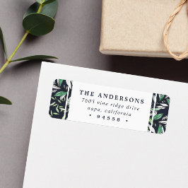 Etiqueta Winter Sage | Dirección de devolución de vacacione