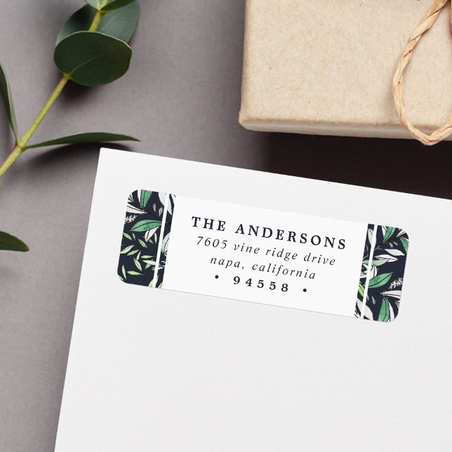 Etiqueta Winter Sage | Dirección de devolución de vacacione (Subido por el creador)