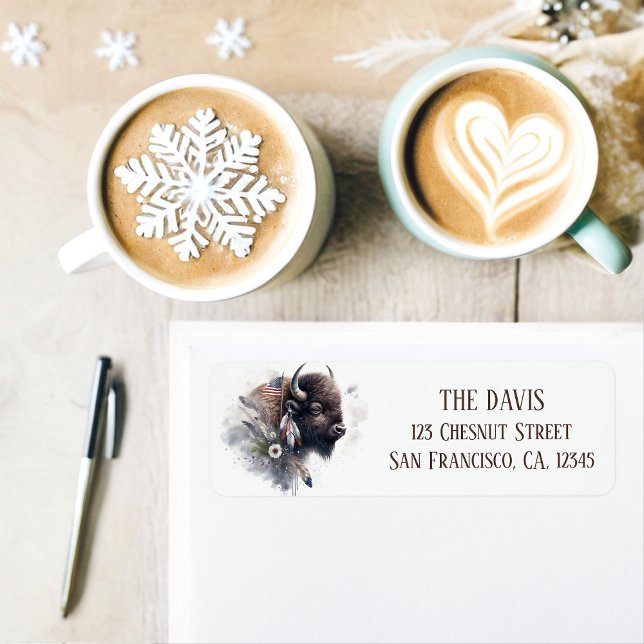 Etiqueta Winter Vibes American Buffalo - Dirección de retor (Subido por el creador)