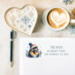 Etiqueta Winter Vibes Mandrill Monkey - Dirección de retorn