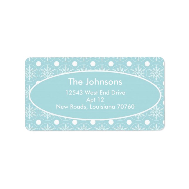 Etiqueta Winter Wonderland (Frente)