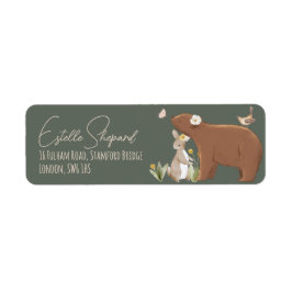 Etiqueta Woodland Animals Forest Friends Baby Shower