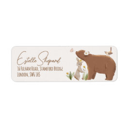 Etiqueta Woodland Animals Forest Friends Baby Shower