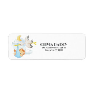 Etiqueta Woodland Animals linda Baby Shower divertida