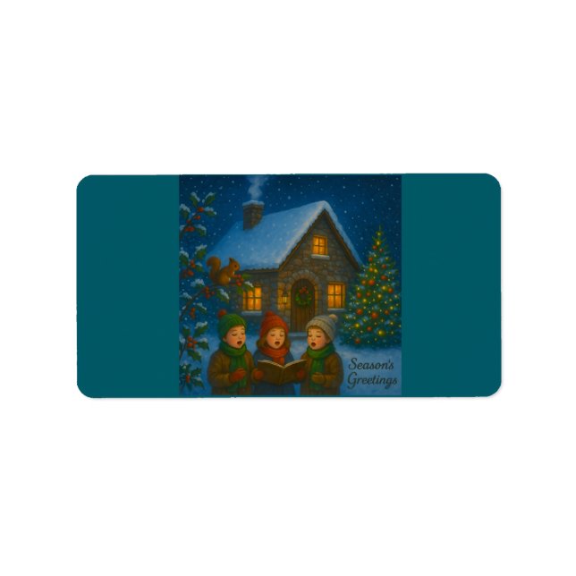 Etiqueta Woodland Carol Choir (Frente)