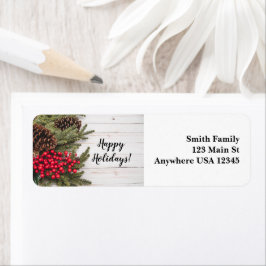 Etiqueta Wreath and Holly Holiday Collection