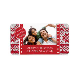 Etiqueta Xmas de punto