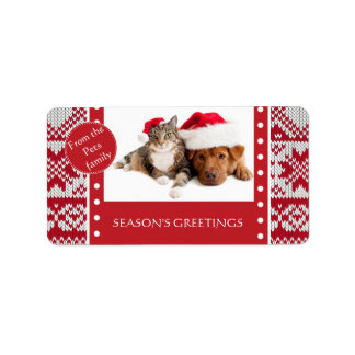 Etiqueta Xmas de punto