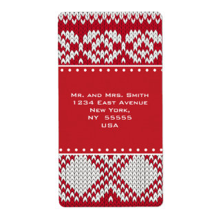 Etiqueta Xmas de punto