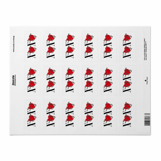 ETIQUETA XOXO (Hoja Entera)