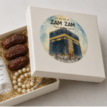 Etiqueta y pegatina personalizada Hajj Mubarak par