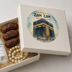Etiqueta y pegatina personalizada Hajj Mubarak par