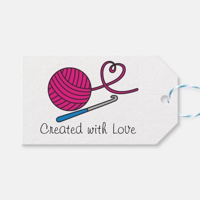 Etiqueta Yarn Love Gift (Frente (Horizontal))