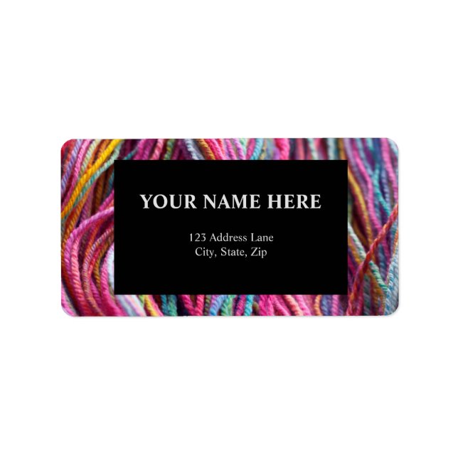 Etiqueta Yarn Pink Knitus Handspun (Frente)
