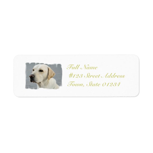 Etiqueta Yellow Lab  Mailing Labels (Frente)