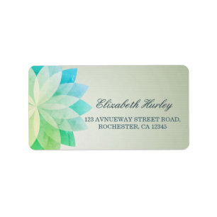 Etiqueta YOGA Studio Instructor de Meditación colorido Mand