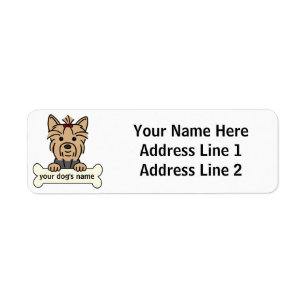 Etiqueta Yorkie personalizado