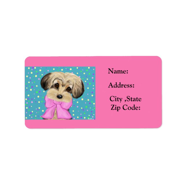 Etiqueta Yorkie Poo (Frente)