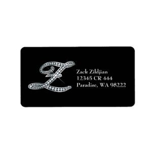 Etiqueta Z Script "Diamond Bling"