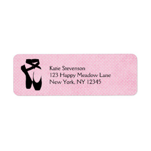 Etiqueta Zapatos de ballet negro en punta