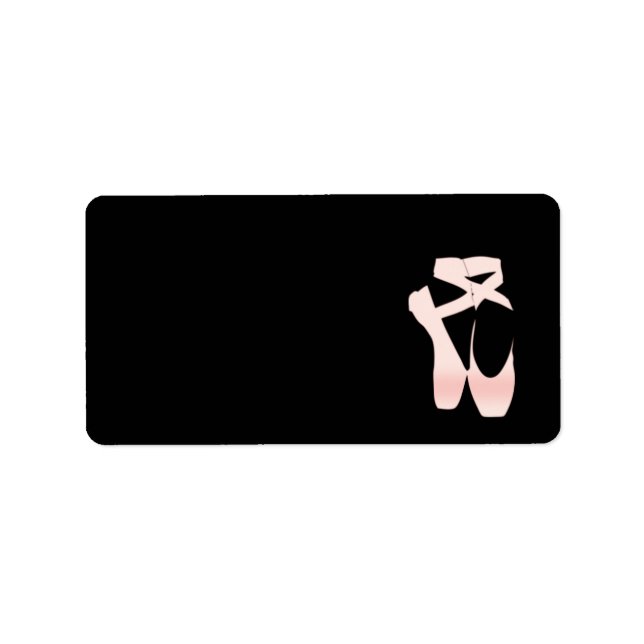 Etiqueta Zapatos de ballet rosa gradiente suave (Frente)