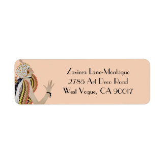 Etiqueta Zaviera en amarillo y Naranja