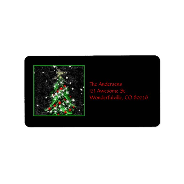 Etiqueta zazzle, El Andersens123 Awesome St.Wonderfulvi... (Frente)