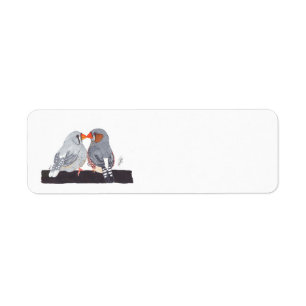 ETIQUETA ZEBRA FINCH