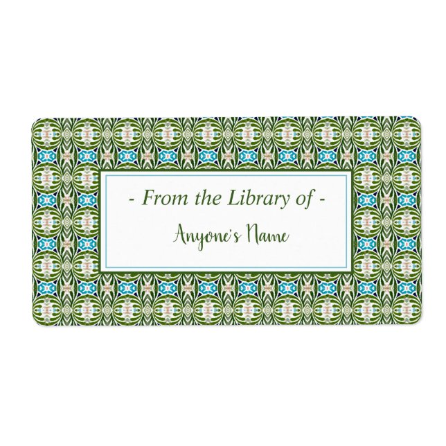 Etiqueta Zoe Bookplate (Frente)