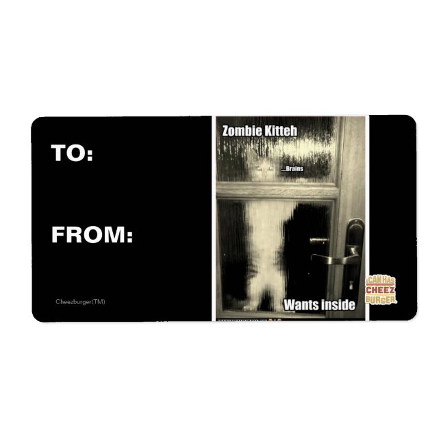 Etiqueta Zombie Kitteh (Frente)