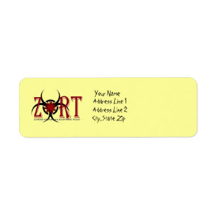 Etiqueta Zombie Outbreak Response Team Address Labels