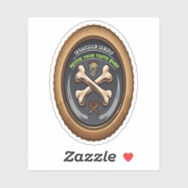 Etiqueta Zombie Zest de posición de brujas