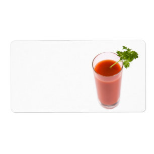 Etiqueta Zumo de tomate fresco