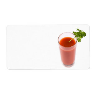 Etiqueta Zumo de tomate fresco