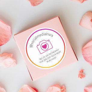 Etiquetarnos En Instagram Para El Pegatina De Prod