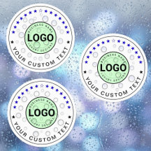 30 Calcomanías impermeables personalizadas (nombre