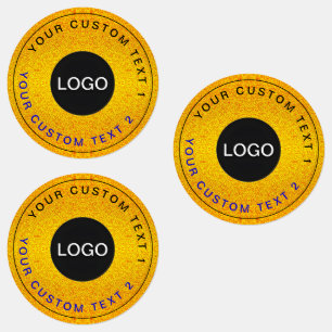 Etiquetas 30 Logotipos de Negocios de Lujo, Calcomanías Impe