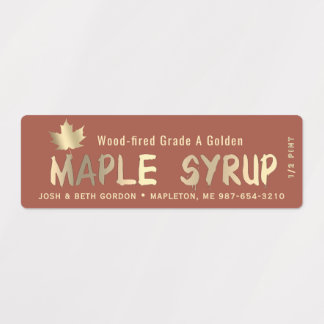 Etiquetas 40 MAPLE GRADE LABELS in 4 SYRUP COLORS (10 each)