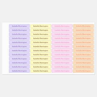 Etiquetas 4 Color Nombre Personalizado Ropa De Tejido De Hie