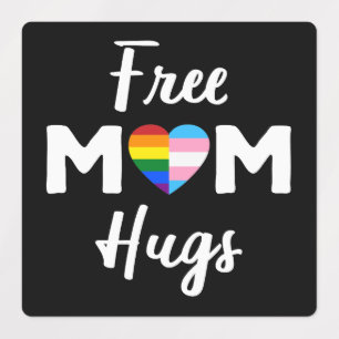 Etiquetas Abrazos Gratis de Mamá II - Orgullo Gay Transgéner